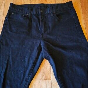 Uniqlo Men's Black Slim Straitleg Jeans 31x34. Excellent Condition!